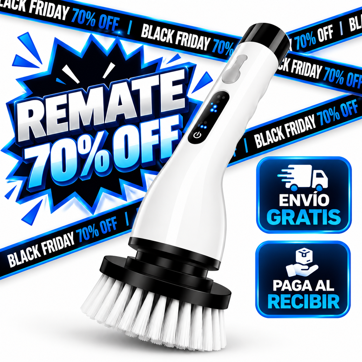 Cepillo De Limpieza Giratorio 9 en 1 - Semana de Black Friday 70% OFF!!